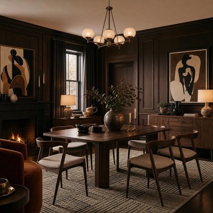 Midnight Deco Warmth interior